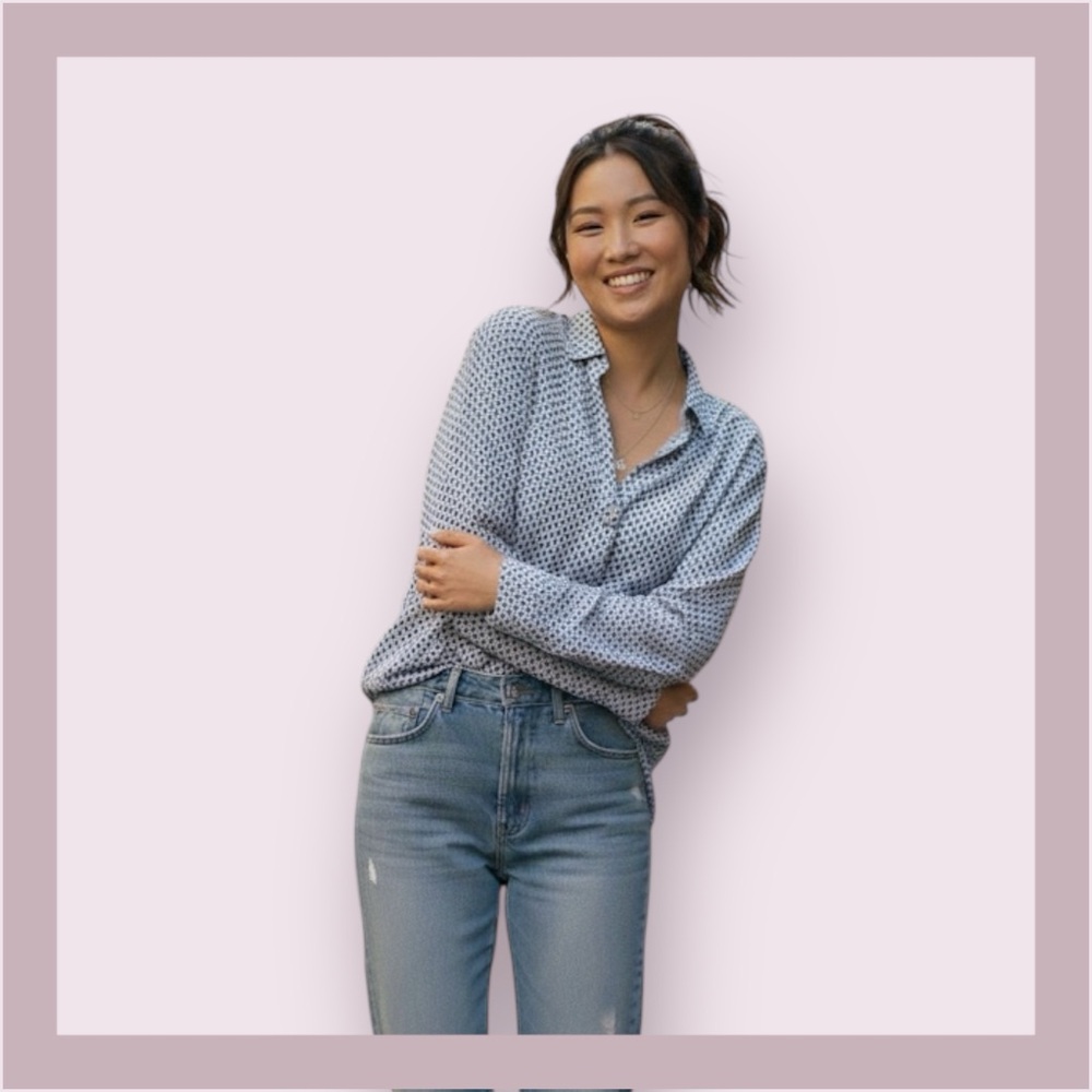 Grand & Greene V Neck Blouse